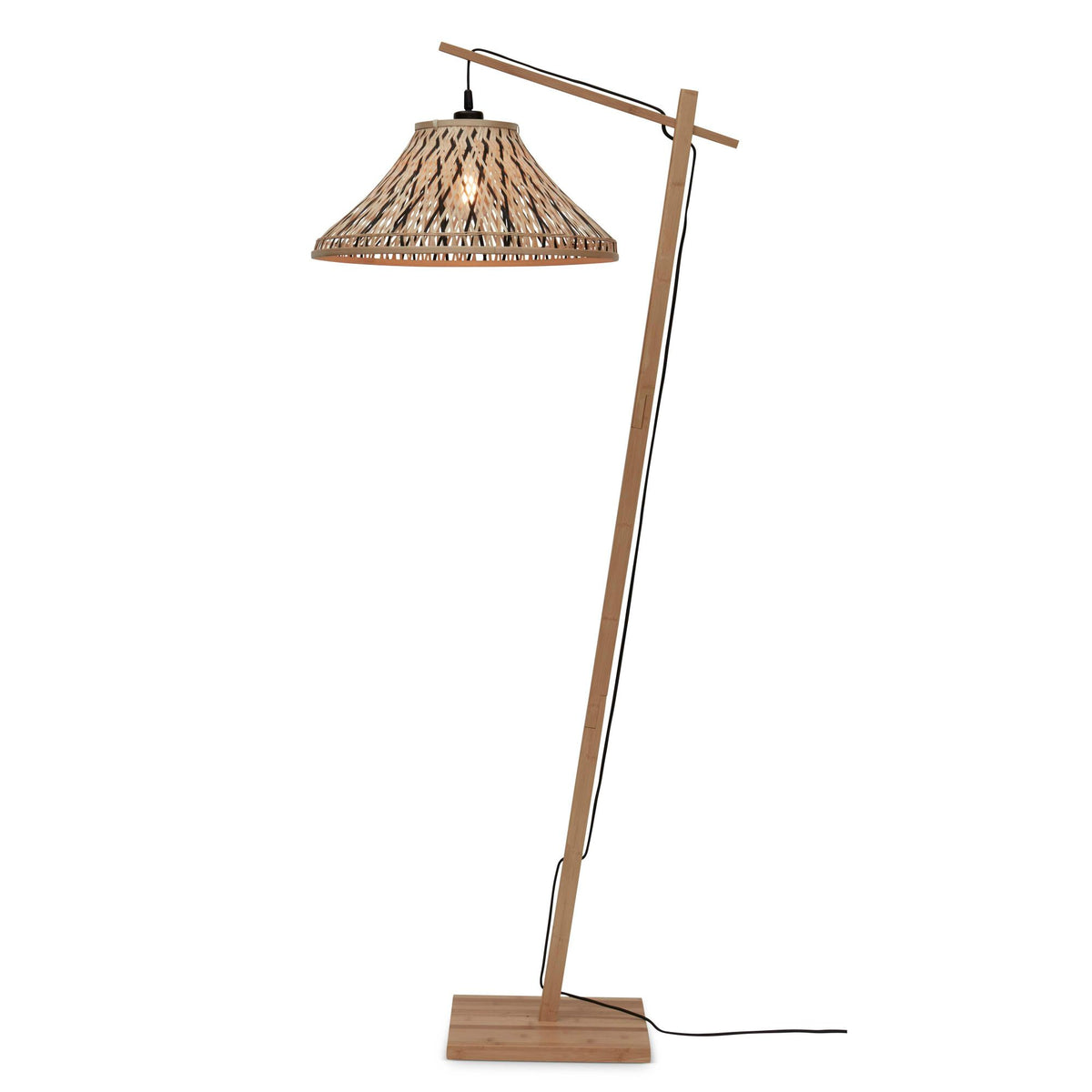 GOOD&MOJO vloerlamp Tahiti - bruin - Ø45cm