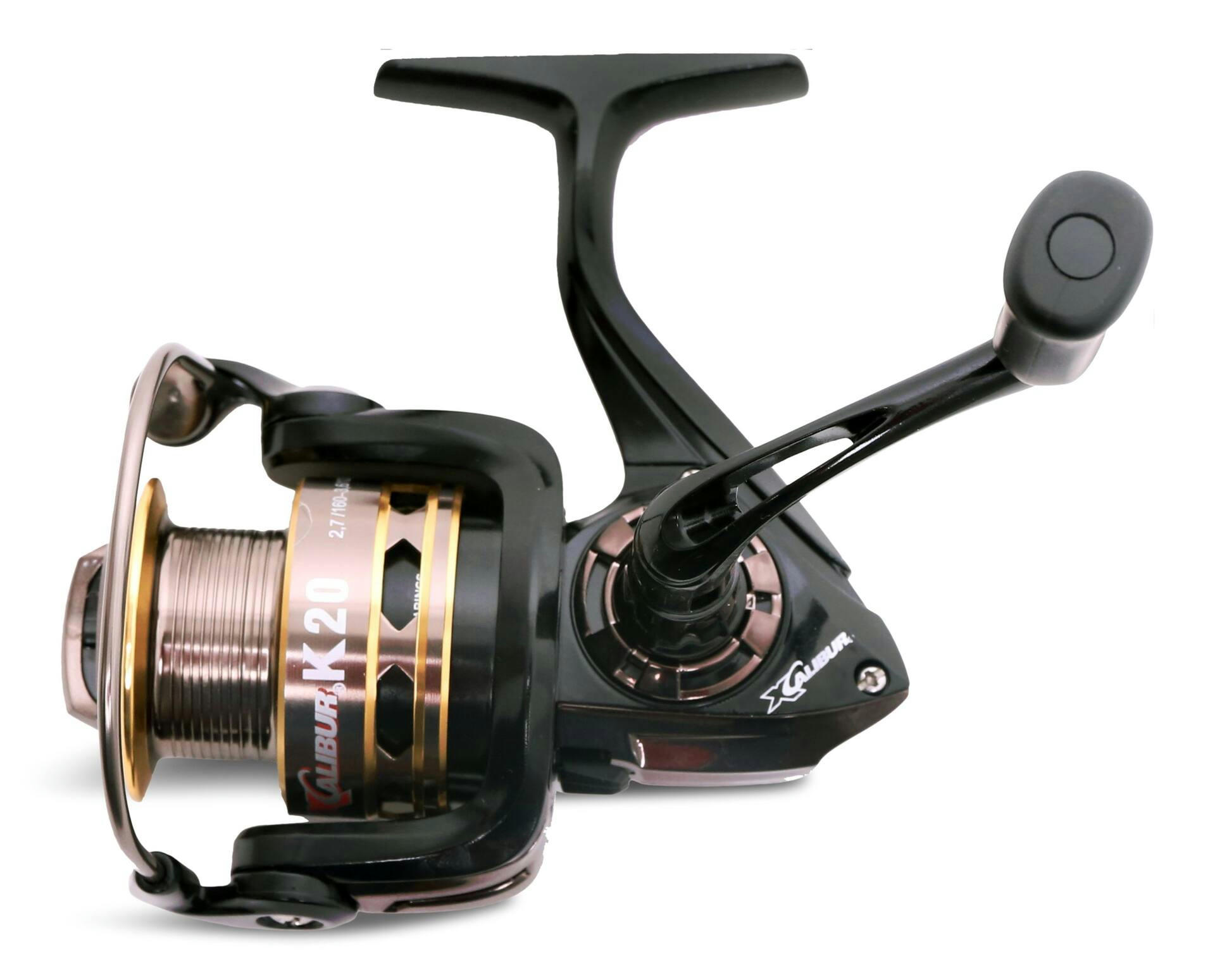 Xcalibur K20 Spinning Fishing Reel, Anti-Reverse, Reversible, 300