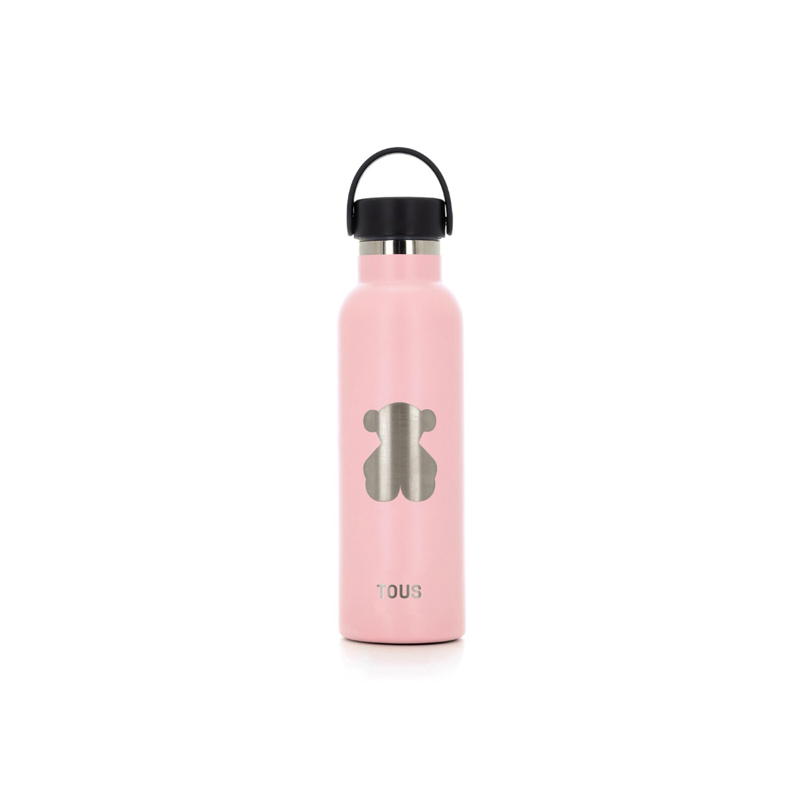 Botella con recubrimiento cerámico Bear rosa