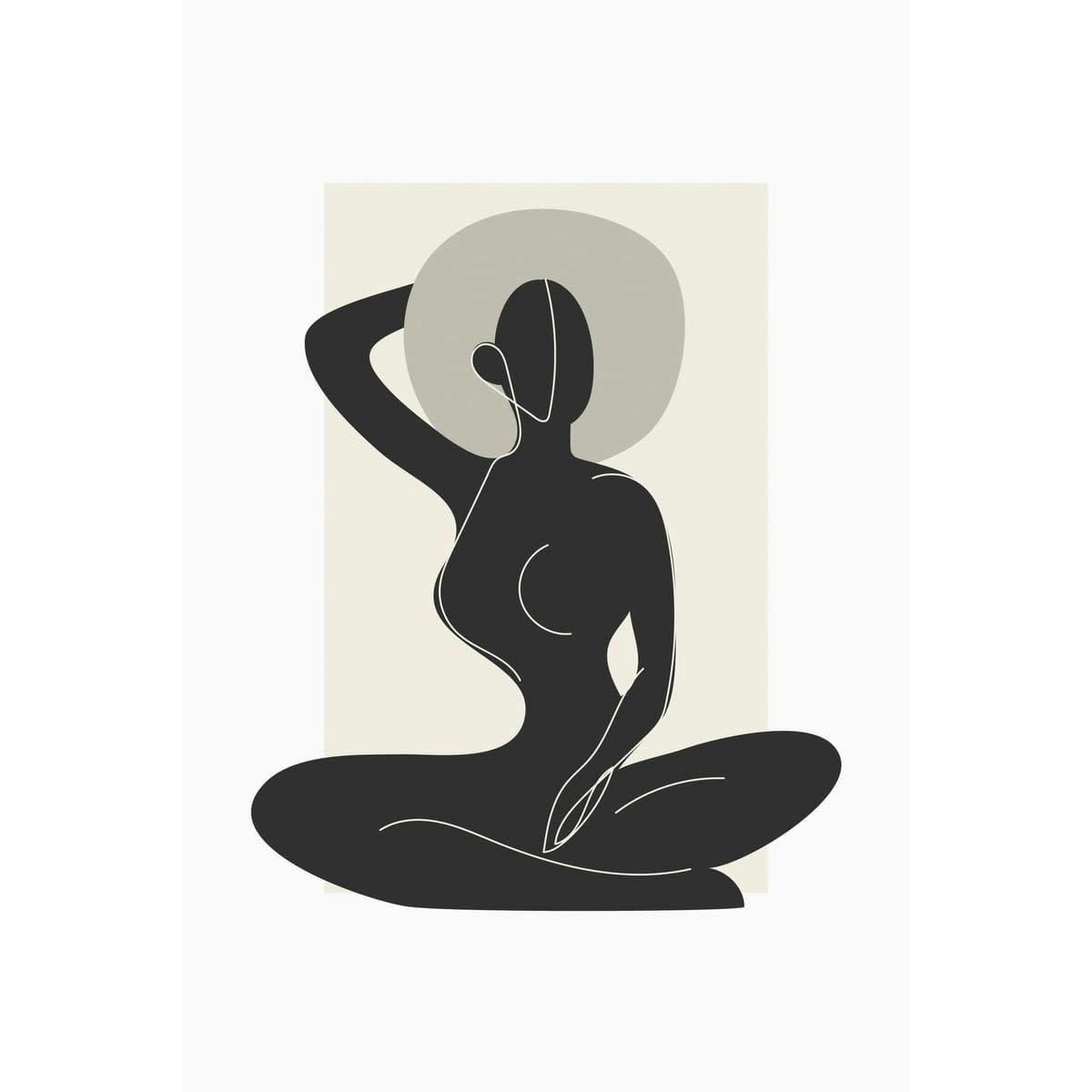 ILLUSTRATION - Tableau sur verre silhouette 30x45 cm