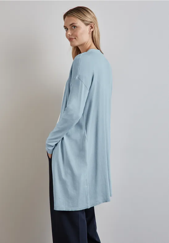 Langer Feinstrickcardigan