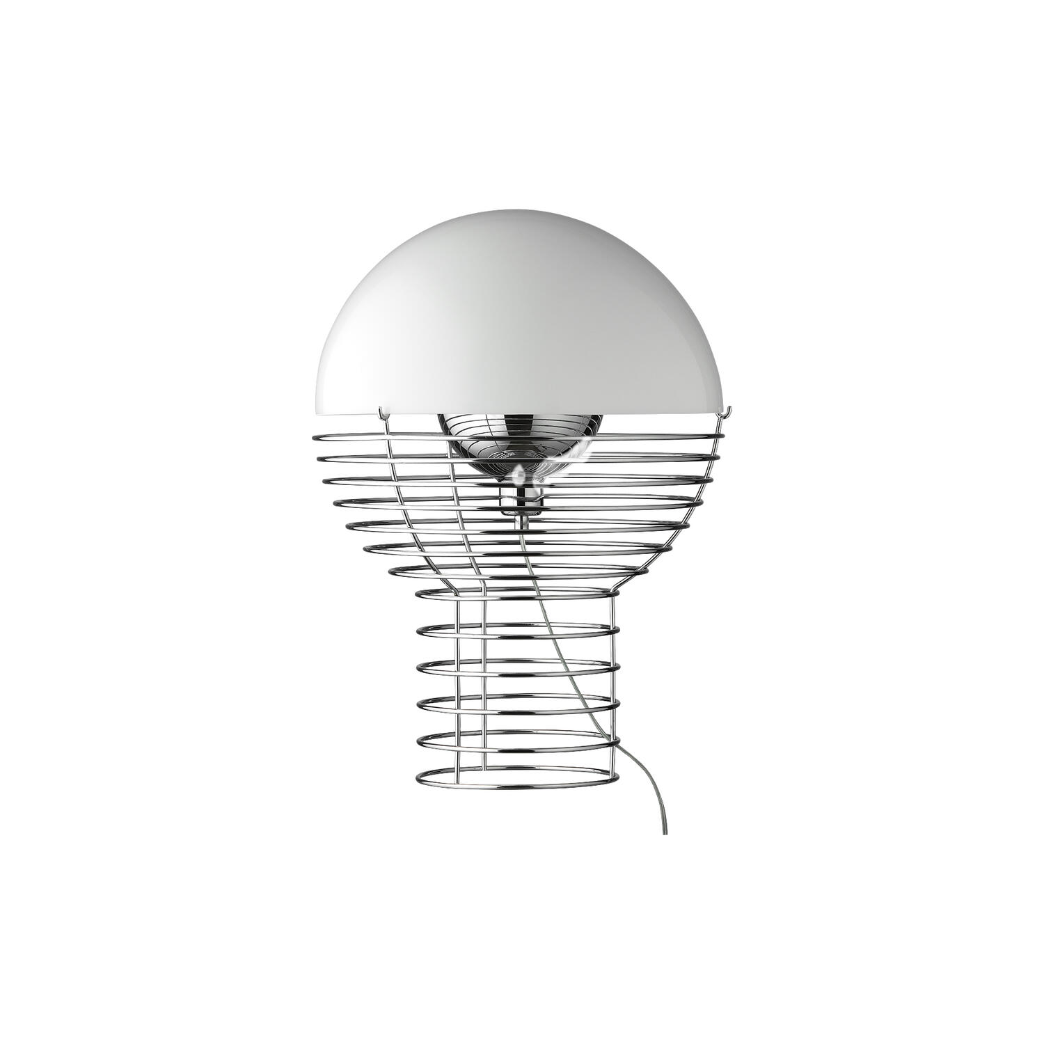 Wire bordlampe, white