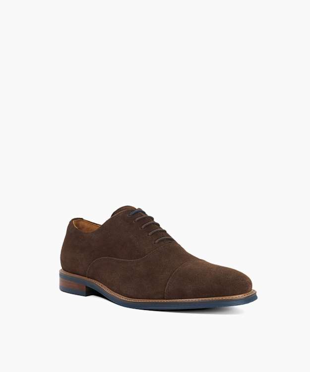 Stanlakes Brown - Suede Lace-Up Oxford Shoes