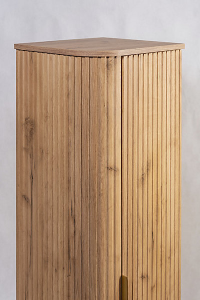 Meuble colonne suspendu de salle de bain GLAMOUR CHÊNE CRAFT D'OR139 cm