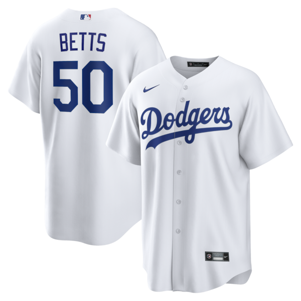 Mookie Betts Los Angeles Dodgers Nike Home Replica Jersey - White