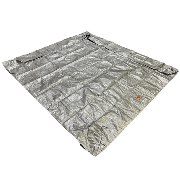 Whirlpoolabdeckung, quadratisch, grau