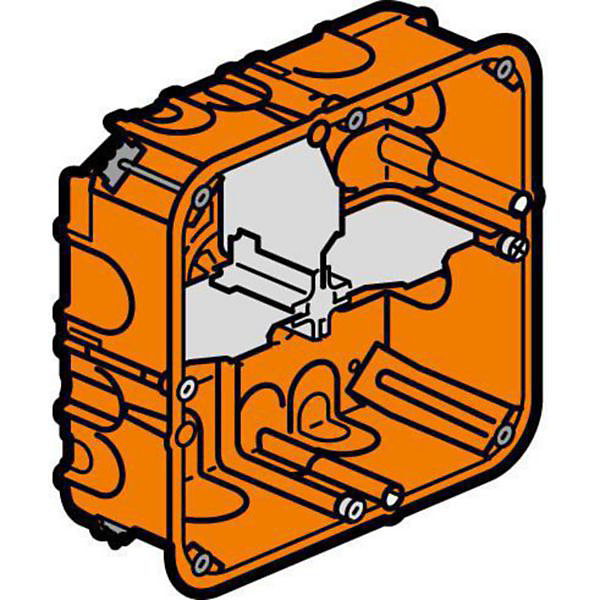 Boîte multimatériaux Batibox grand format 2x2 postes ou 2x4 à 5 modules - profondeur 50mm - LEGRAND
