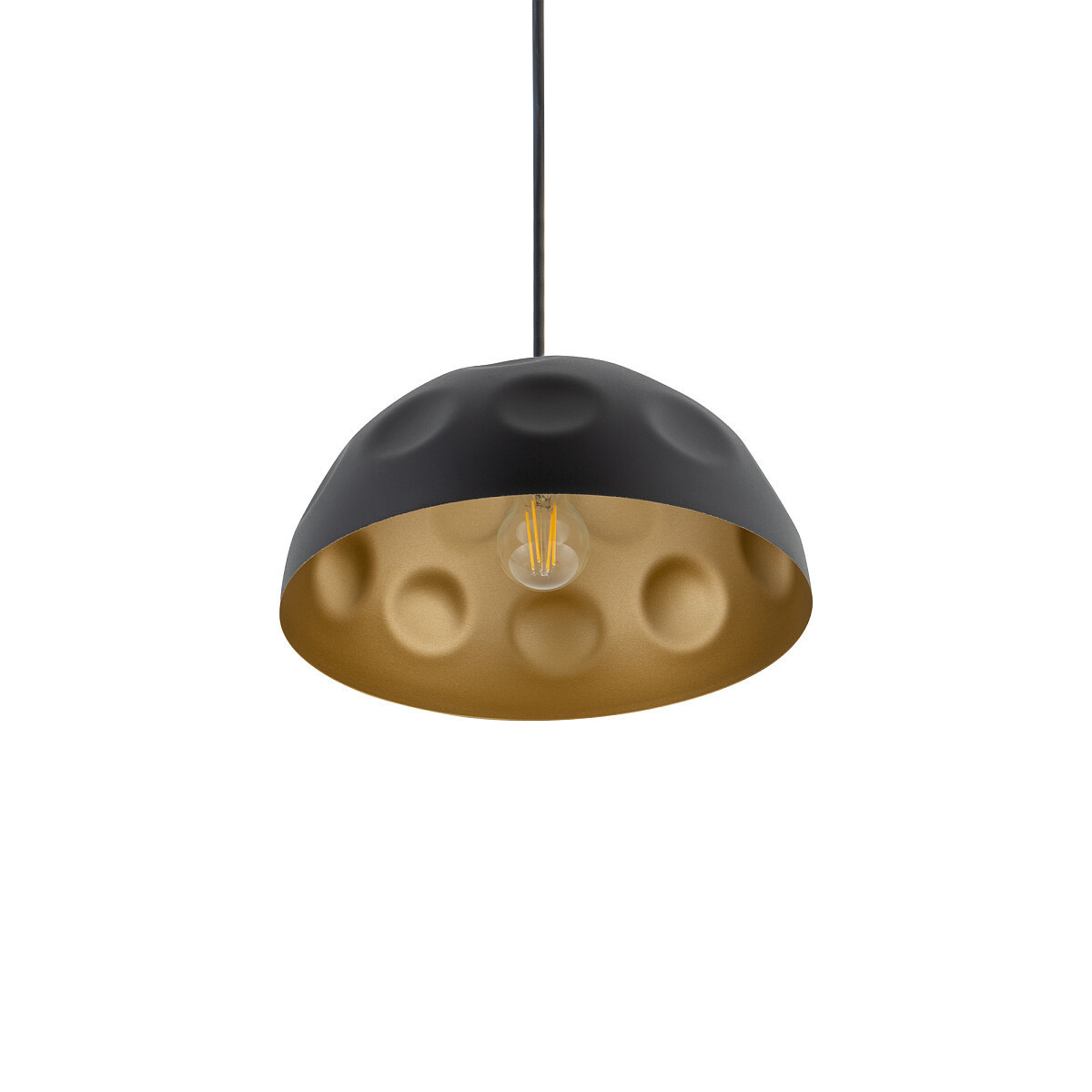 Lampa wisząca czarno-złota HEMISPHERE 1xE27x25W Nowodvorski