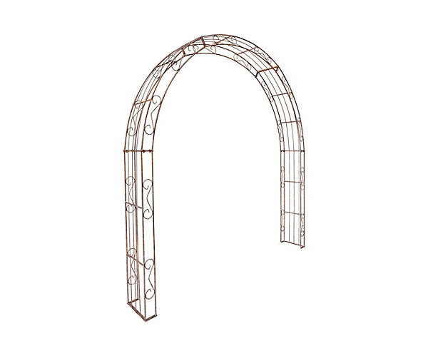 Arche de jardin LEA with sommet arrond - 260 cm rouiller