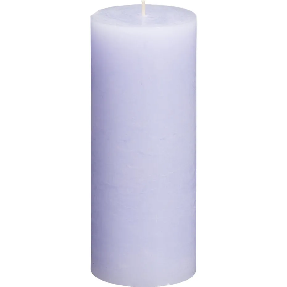 Kwantum Kaarsen & Theelichten | Kaarsen & Theelichten | Kaars Rustiek Lila 7×17 Cm 007X017CM