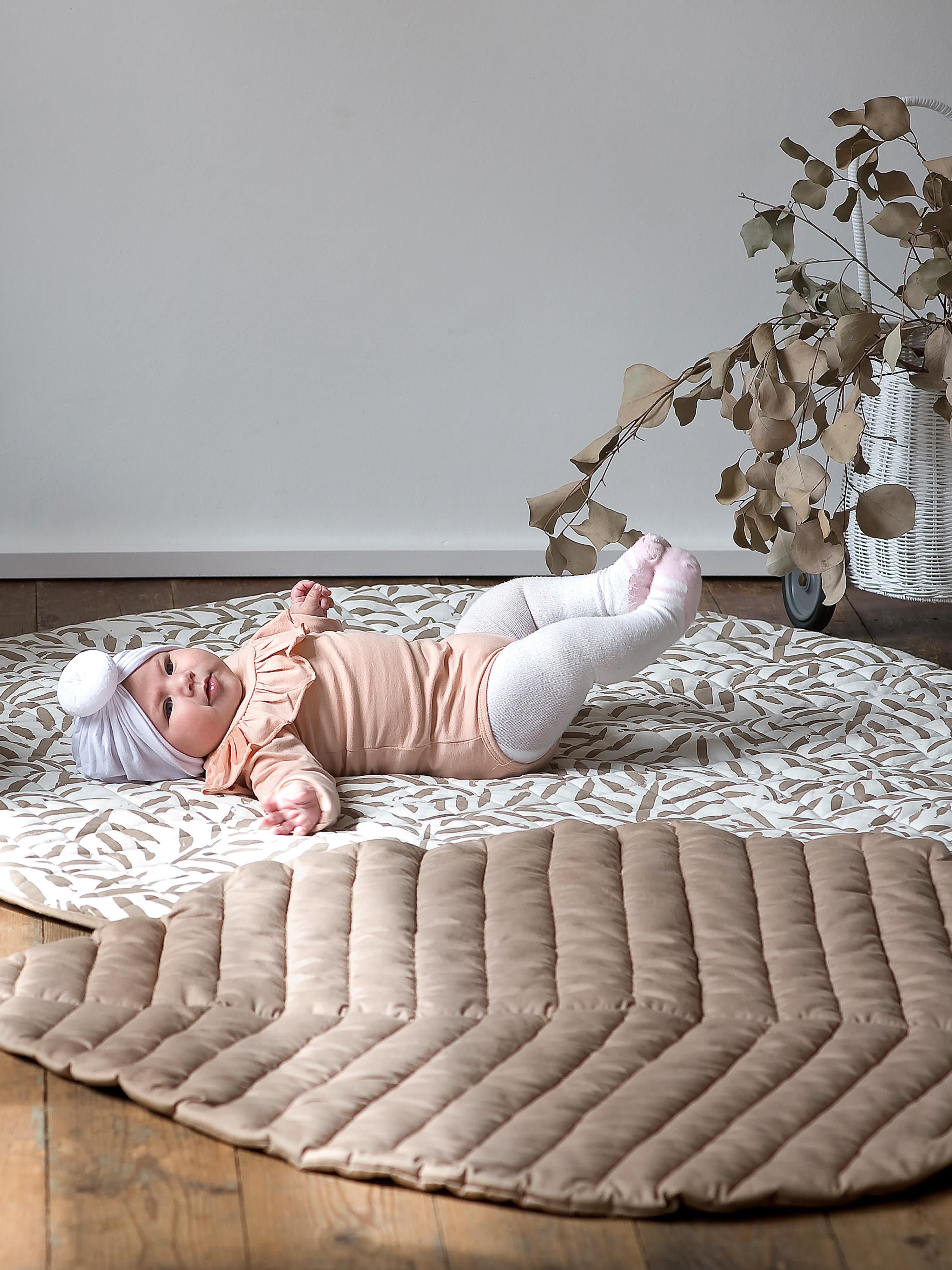 Wendbare Spielmatte Jeffrey aus Bio-Baumwolle