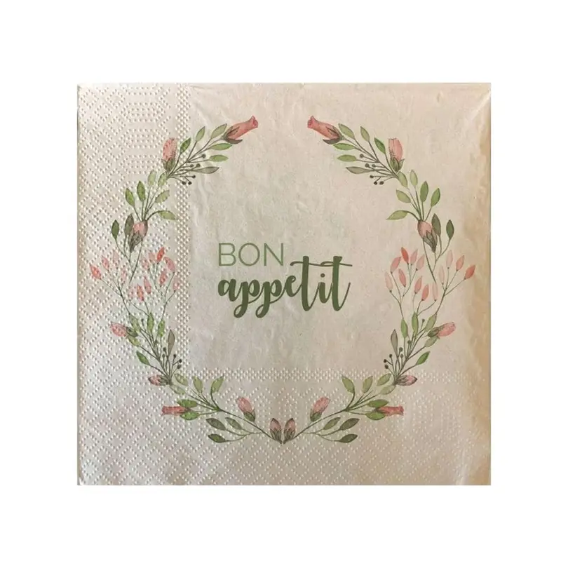 Serviette 20er-Set Bon appetit spring