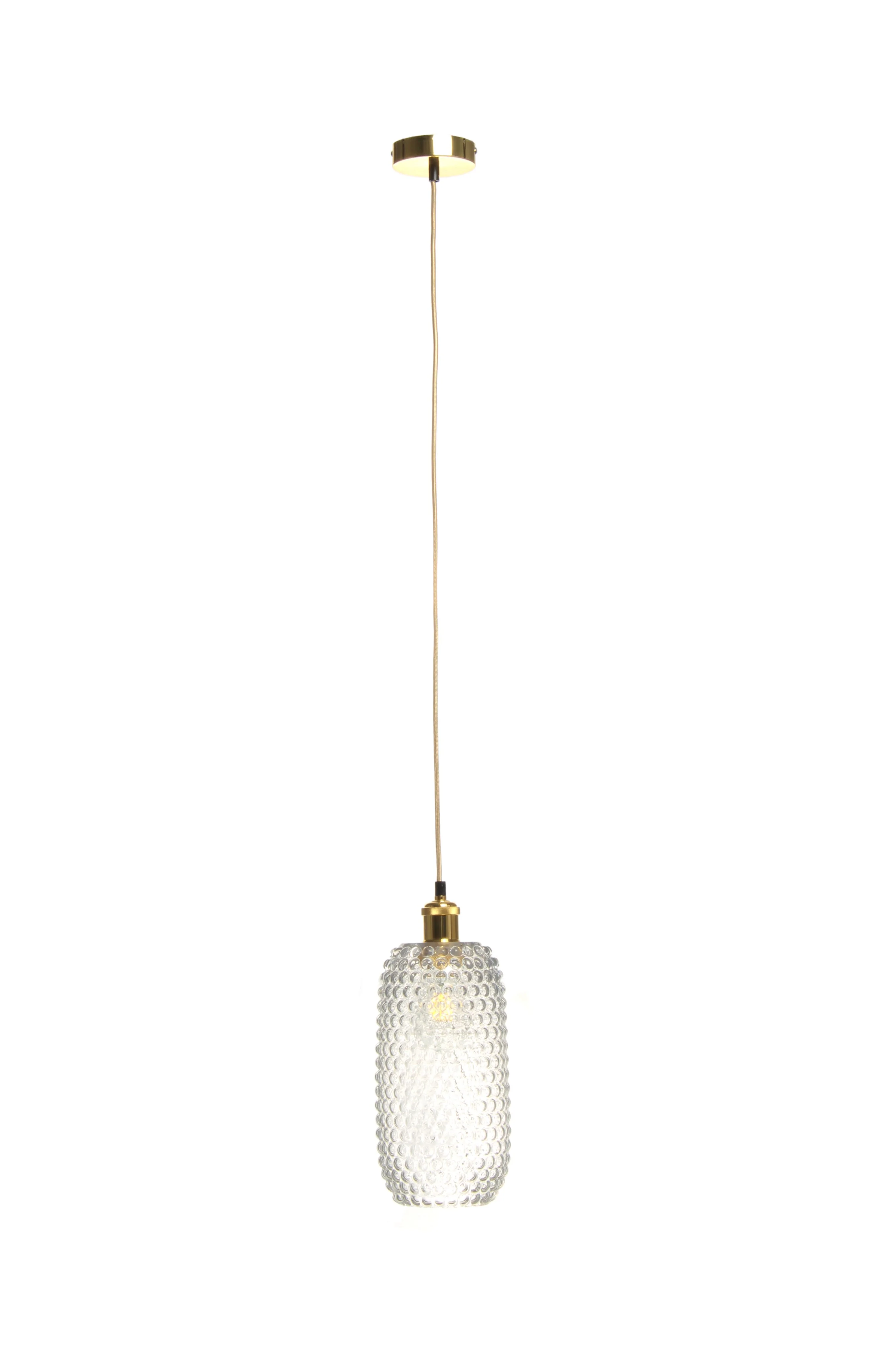 Glazen hanglamp Irina langwerpig