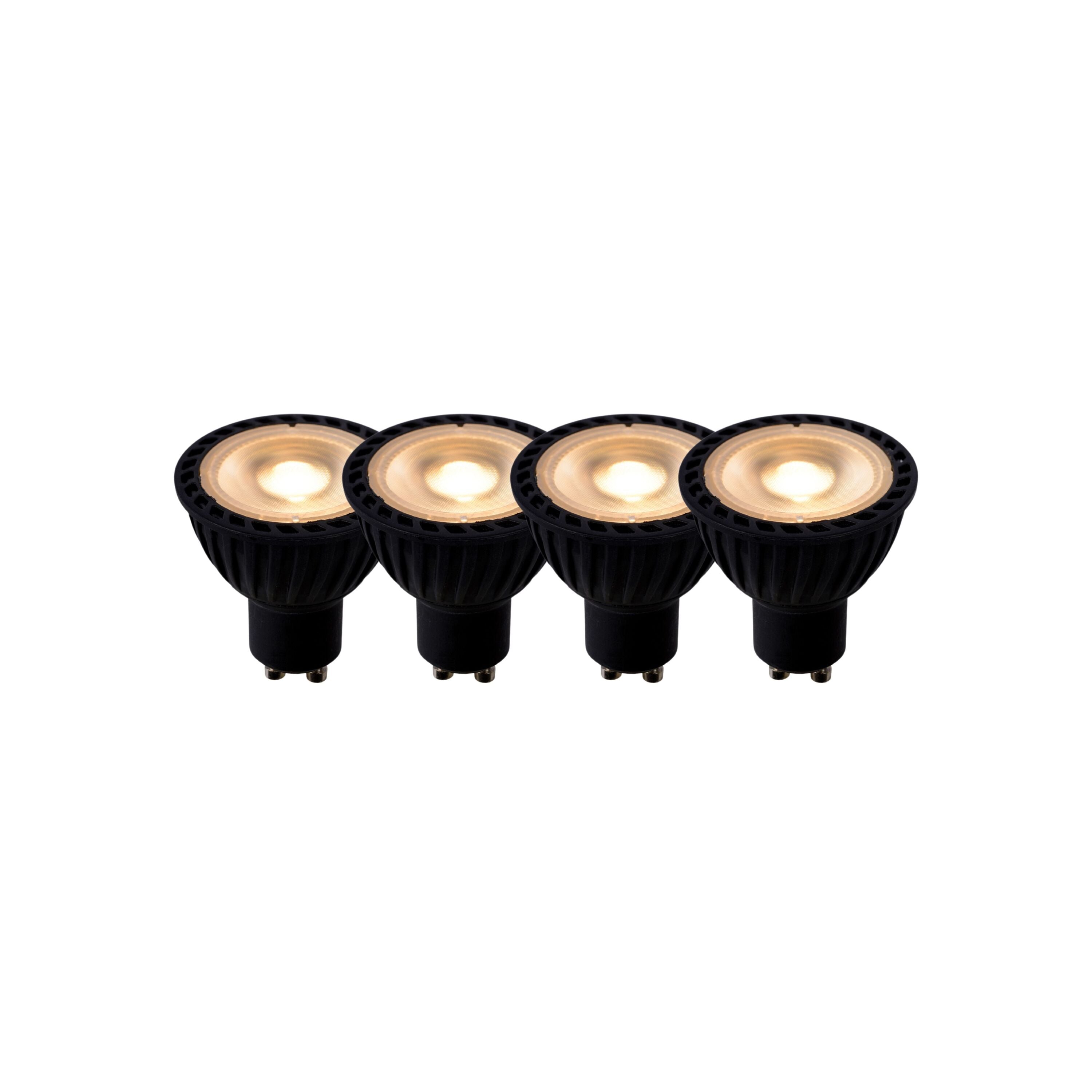 Lucide MR16 Led lamp - Zwart (set van 4)