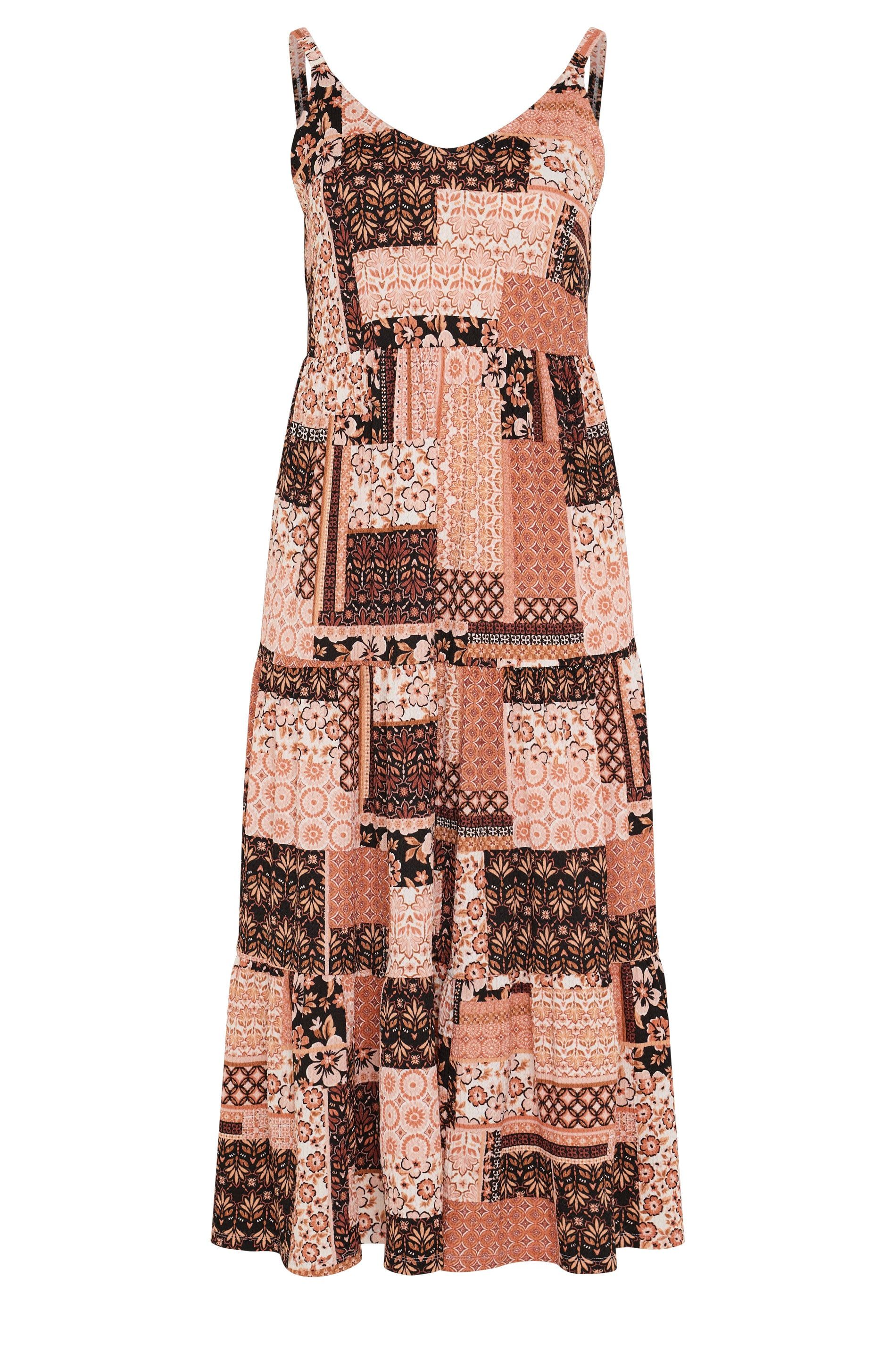 Yours Printed Tiered Maxi Dress