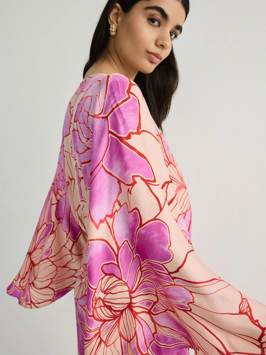 Viscose Kimono Dress
