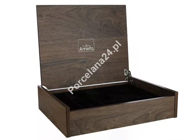 Komplet sztućców 24 cz. na 6 osób Amefa - DUKE 5280 (kaseta drewniana)