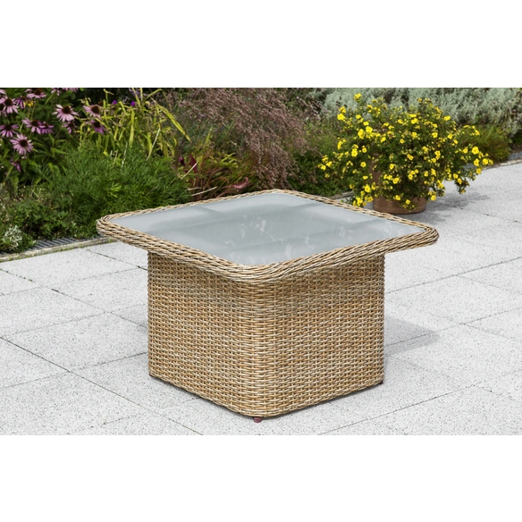 Gartentisch »Duplex«, BxHxT: 72 x 45 x 72 cm, Tischplatte: Sicherheitsglas