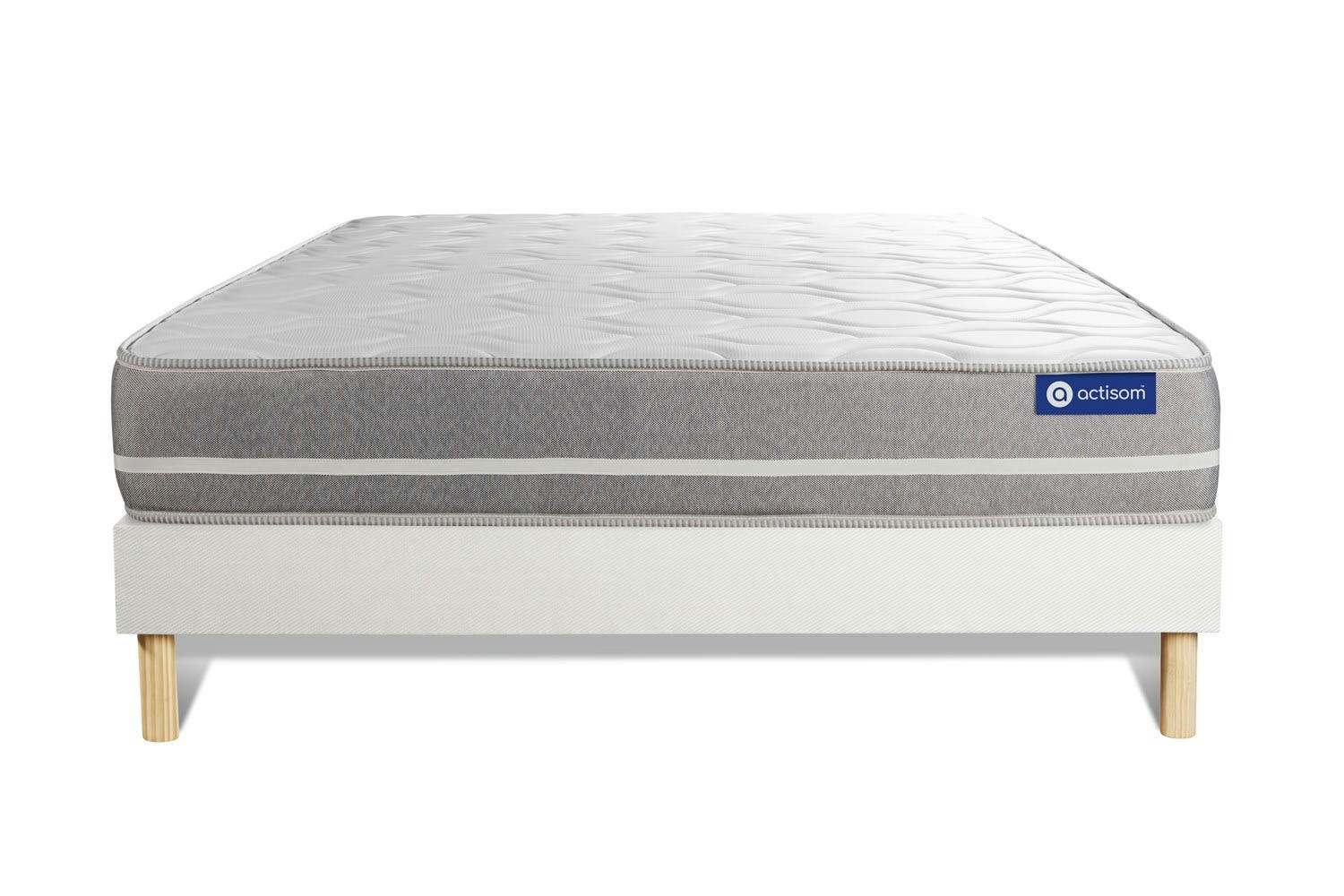 ACTIMEMO TOUCH - Ensemble 180x200 cm sommier kit blanc
