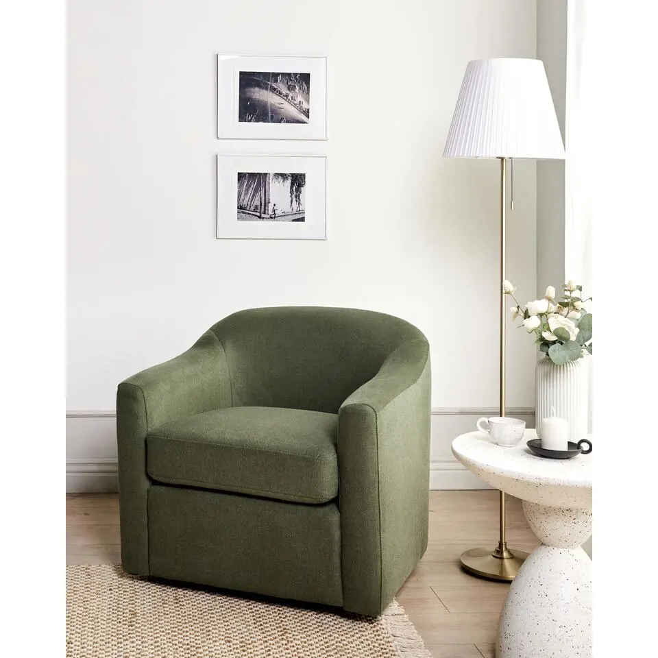 MAGNOR - Fauteuil - Donkergroen - Polyester