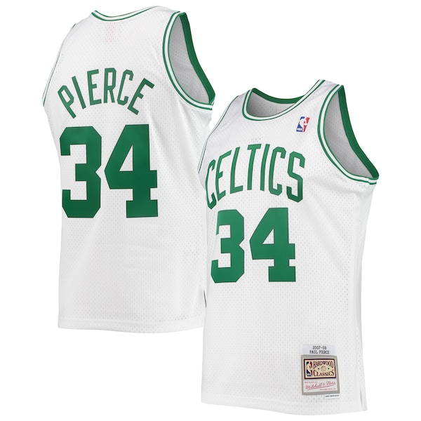 Paul Pierce Boston Celtics Hardwood Classics Swingman Jersey - White/Kelly Green
