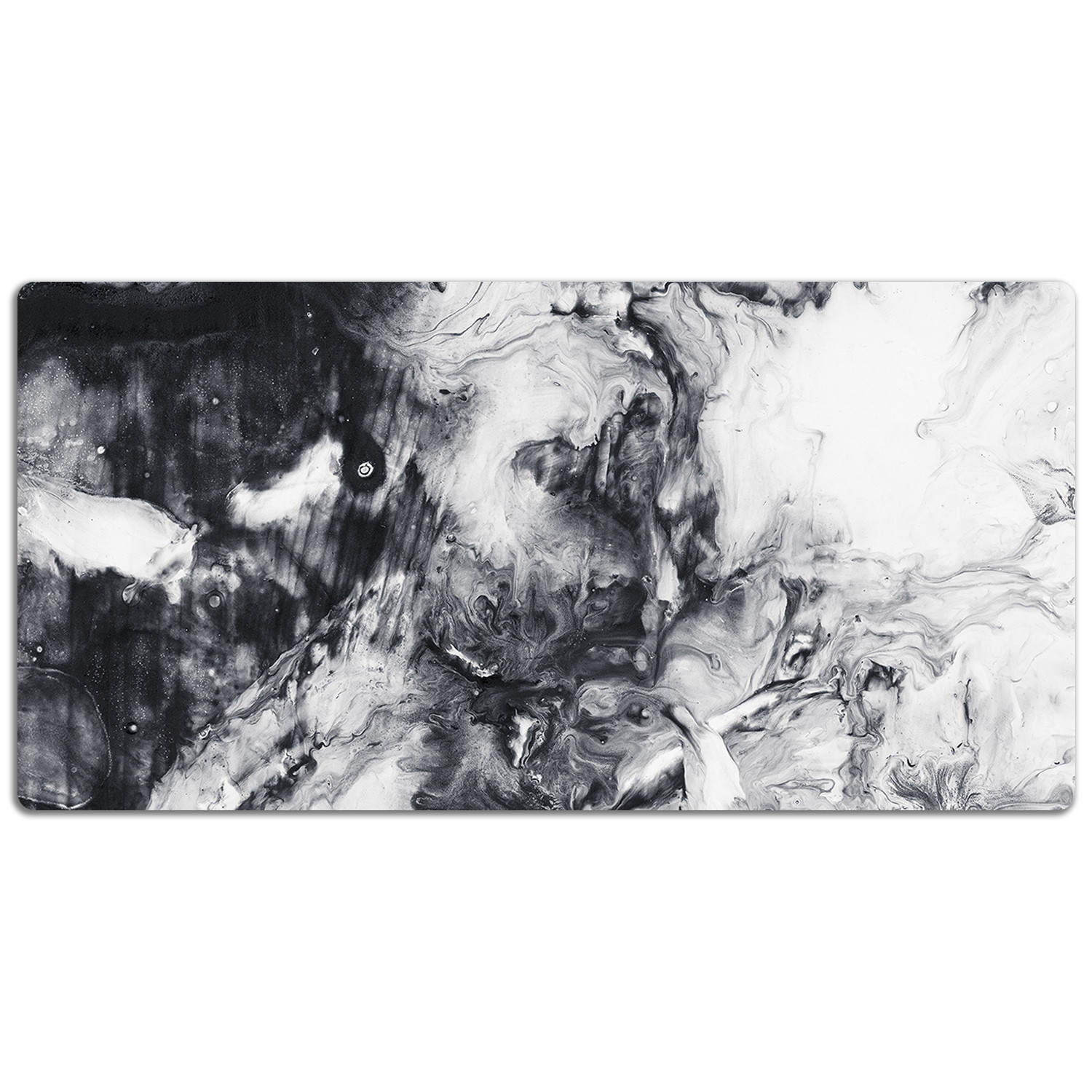 Podkładka ochronna na stółCzarno-biała farba - 120x60