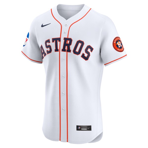 Houston Astros Nike Home Elite Patch Jersey - White
