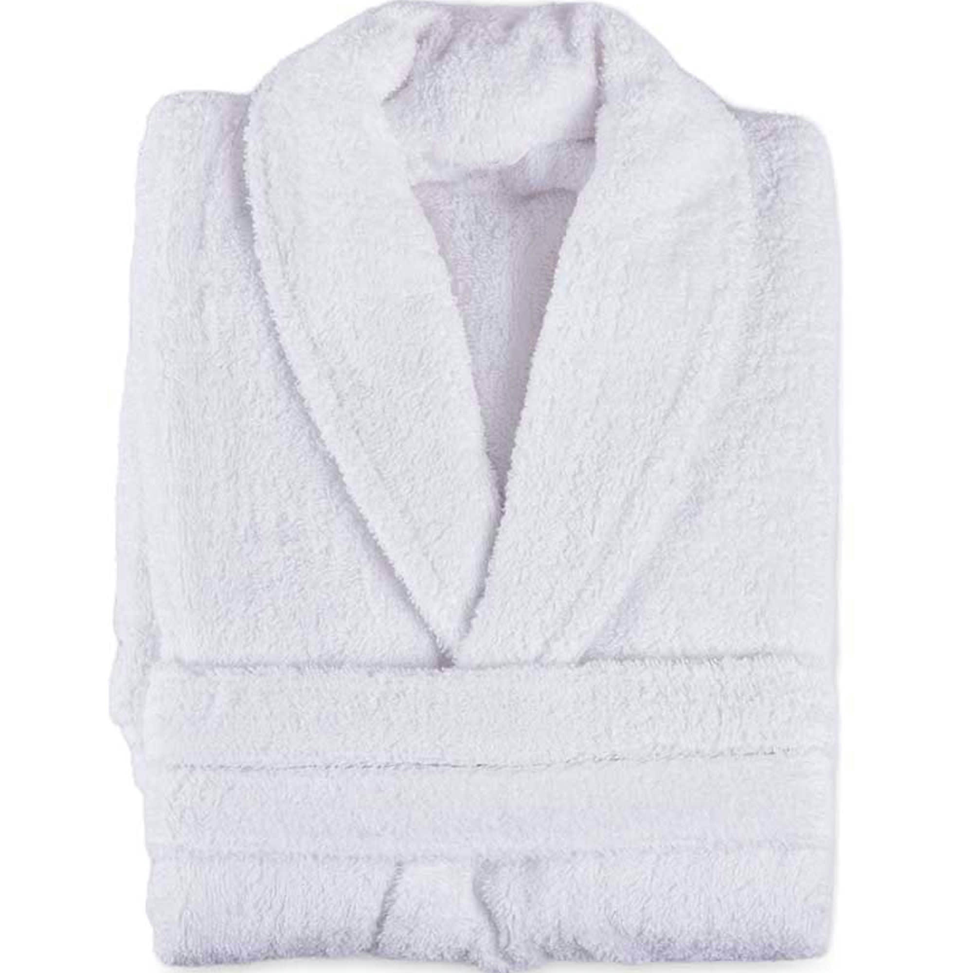 - Peignoir adulte 100% coton blanc