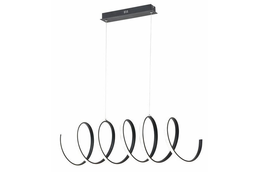Lampa wisząca Ribbon czarna LED 1x40W Neutralna biel 3200lm Reality