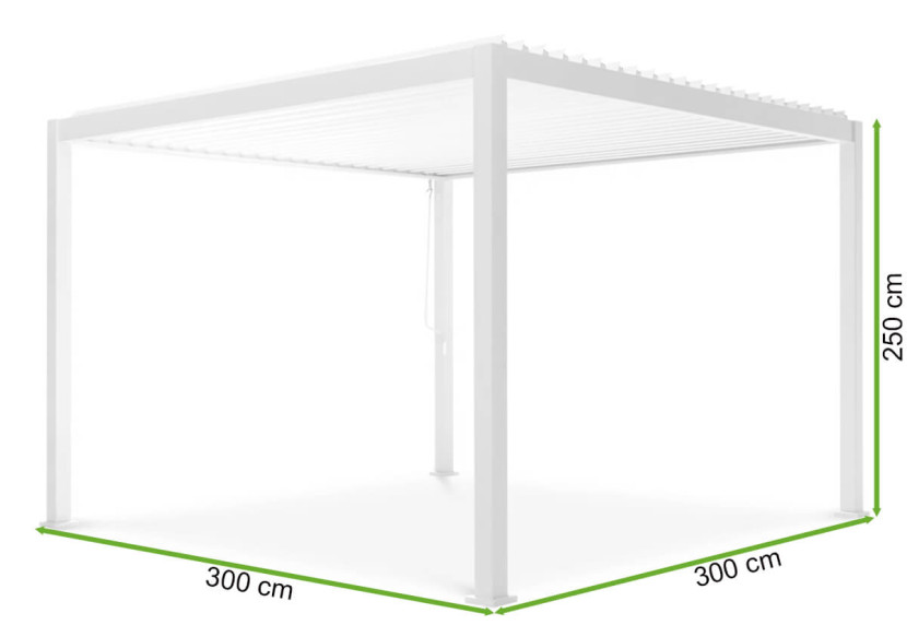 Pergola Ogrodowa Gutroof Regulowana Na Taras Premium 3x3