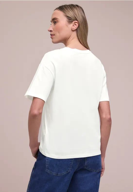 Kurzarmshirt mit Rundhals und Print