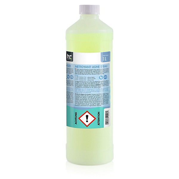 1 x 1 L Baycinex Nettoyant Ligne D'eau Pour Piscine, Nettoyant Alcalin, Dissout Les Salissures Organiques Et Graisses