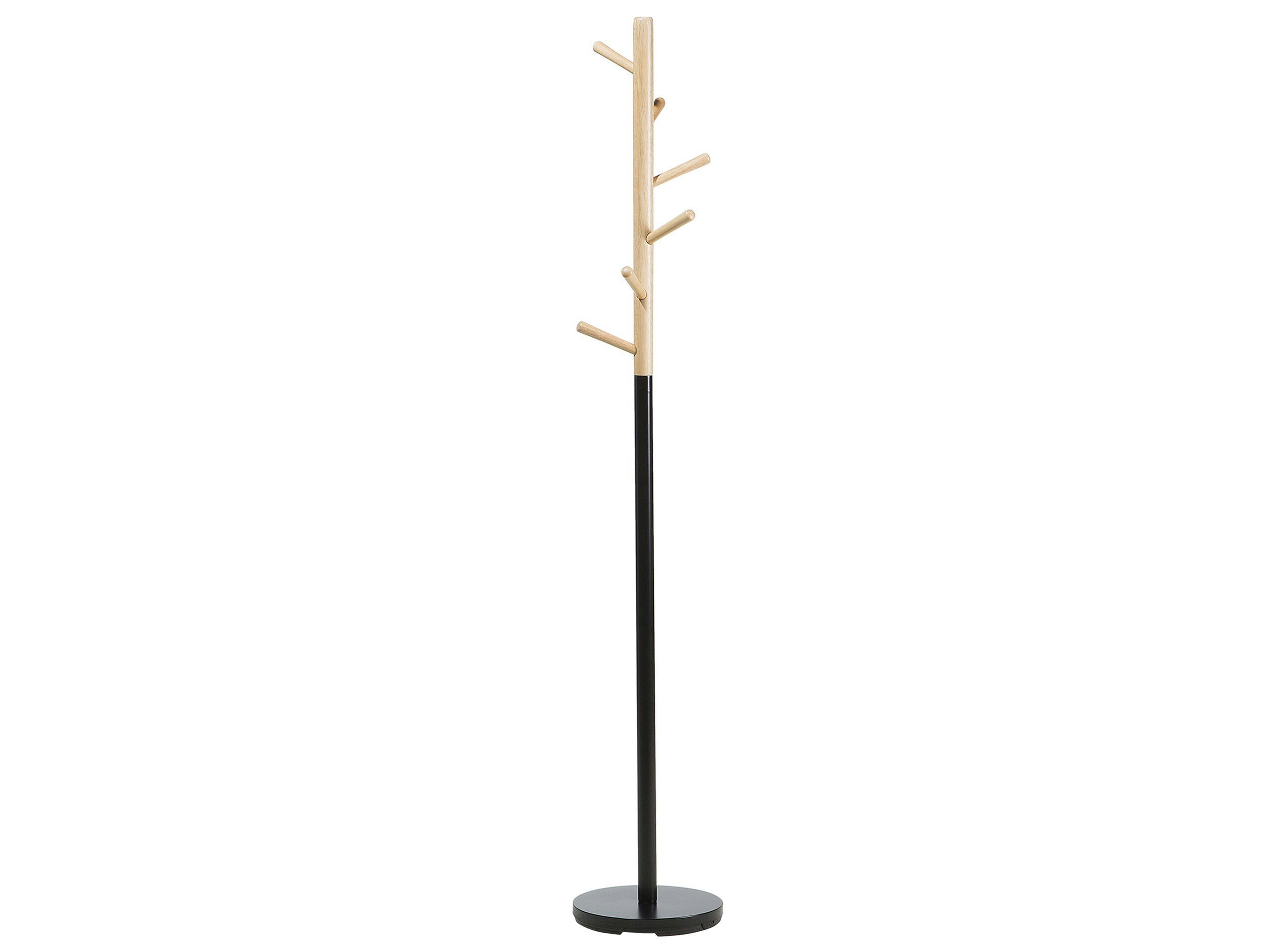 AUBUM - Porte manteau en bois noir et marron