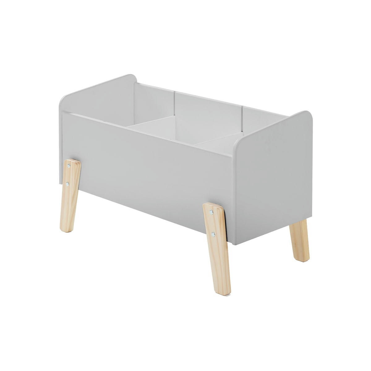 KIDDY - Coffre à jouets gris cool