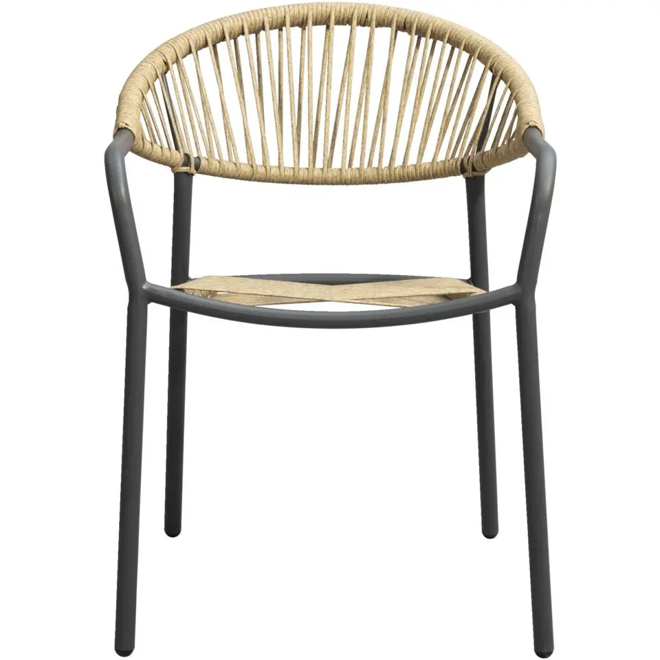 Terrasstoel Palamos - naturel/antraciet