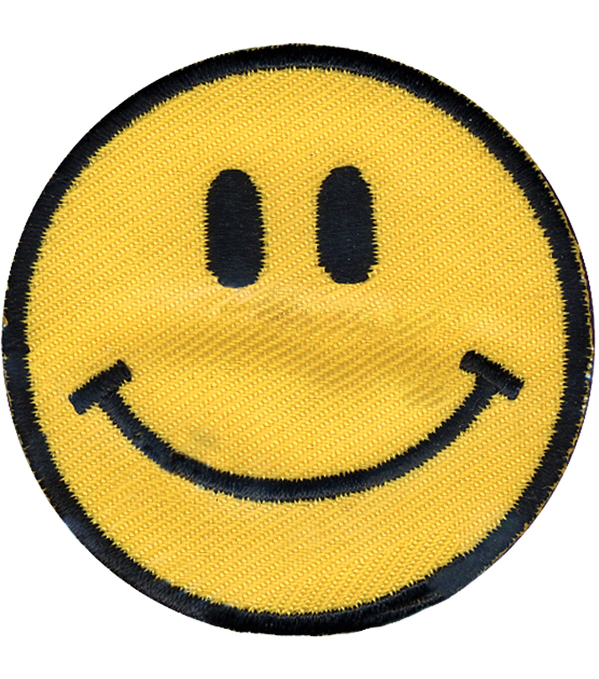 Wrights 2 Yellow Happy Face Iron On Patch