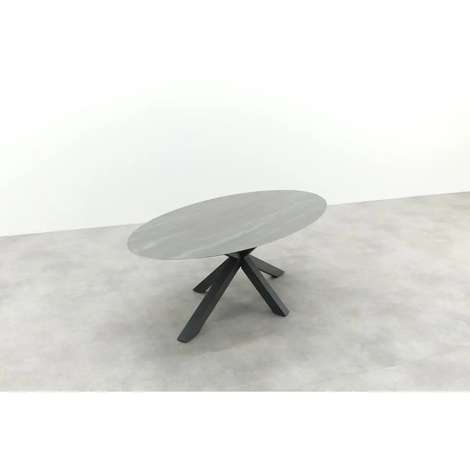 Scotland tafel - 230x115 cm - carbon black - Centostone Napoli sand