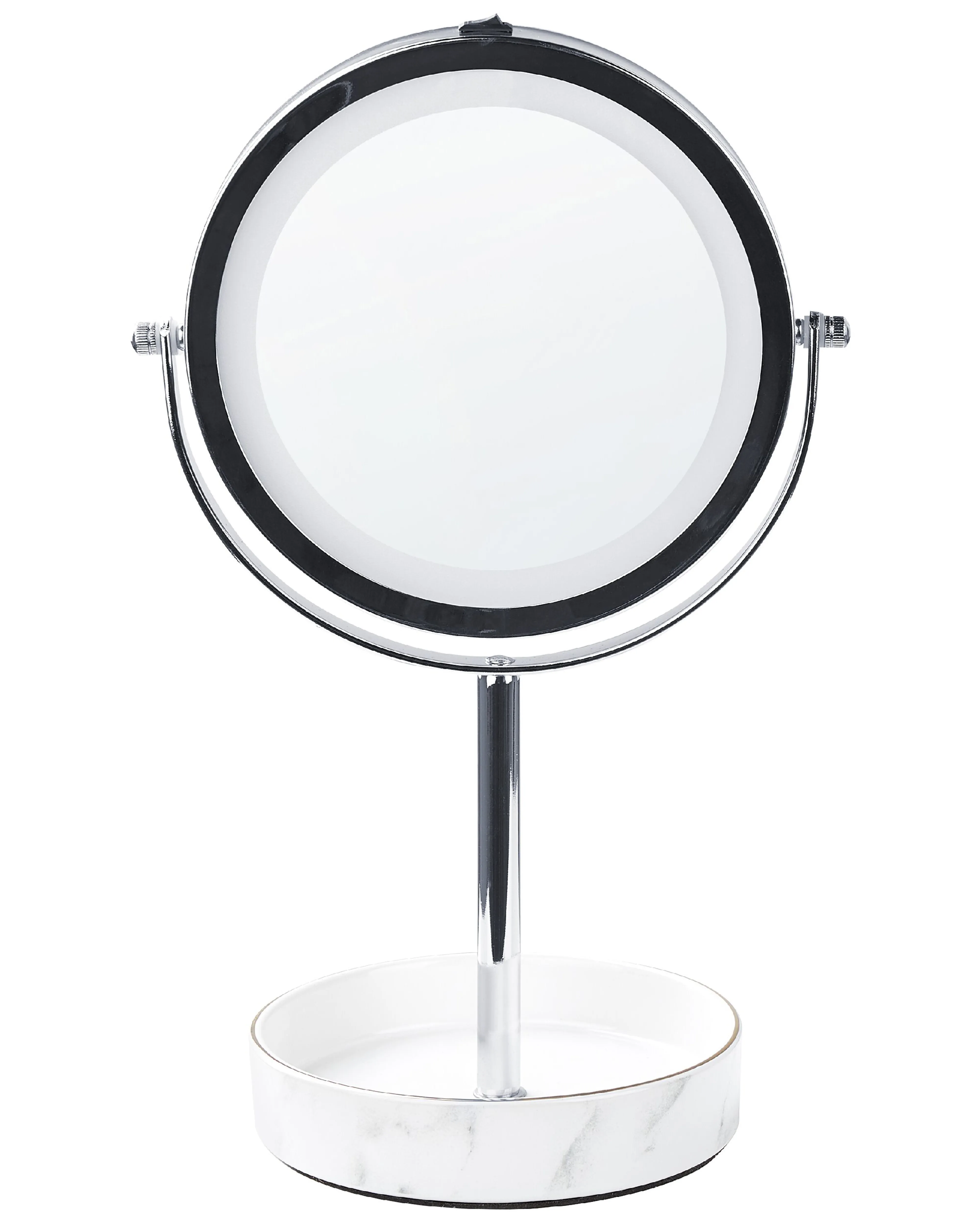 Makeup Mirror LED SAVOIE White/ Silver