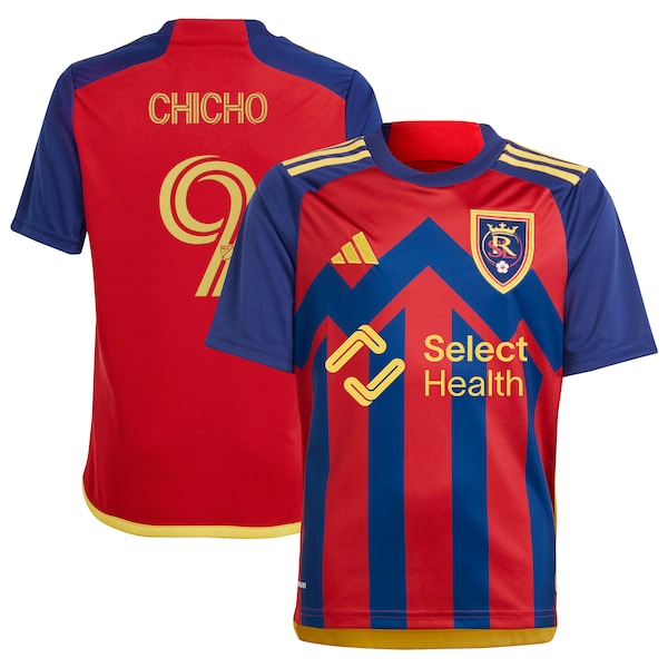 Cristian Arango Real Salt Lake adidas Youth 2024 Peak Utah Replica Player Jersey – Red