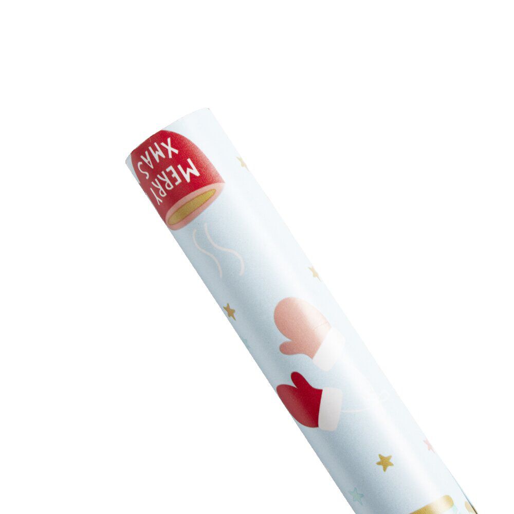 Papier cadeau No&euml;l enfantin rouleau 2m (2 modèles)