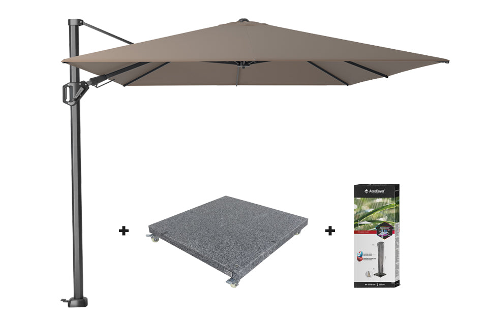 Platinum Challenger Premium T2 3.5x2.6 m - Havanna + voet en hoes