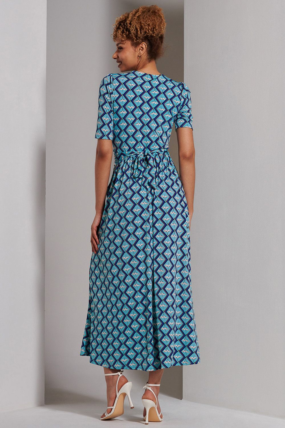 Jolie Moi Bree Half Sleeve Jersey Maxi Dress