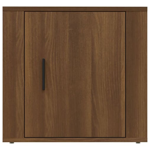 NNEVL Bedside Cabinets 2 pcs Brown Oak 50x39x47 cm