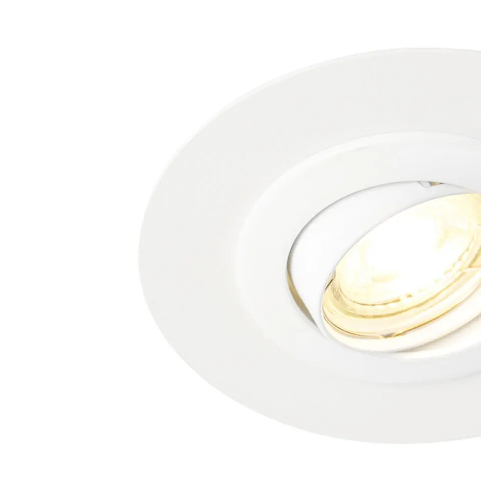 Qazqa inbouwspot edu wit gu10