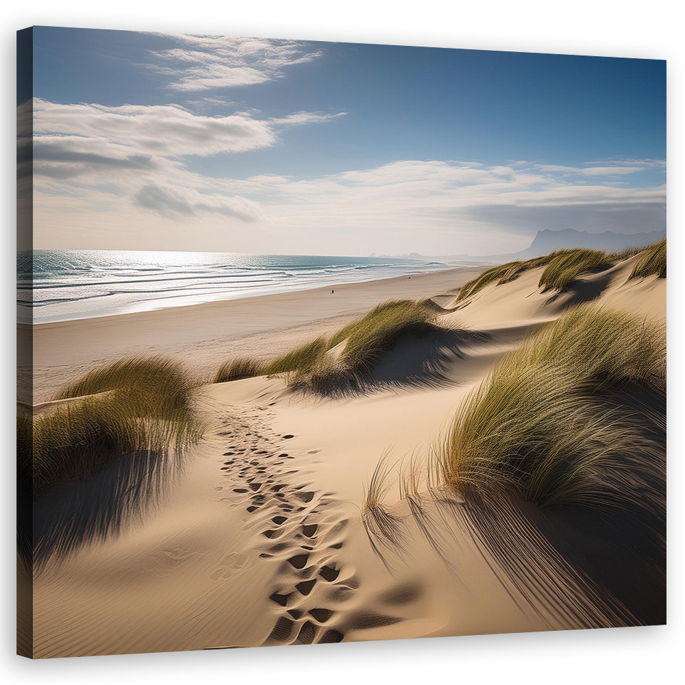 Feeby Obraz na płótnie, Plaża Morze Wydma 30x30