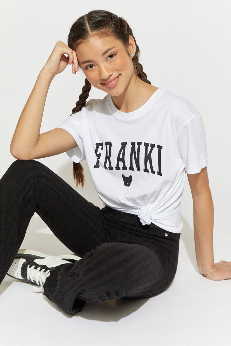 Hello Franki Short Sleeve Logo Tee for girls