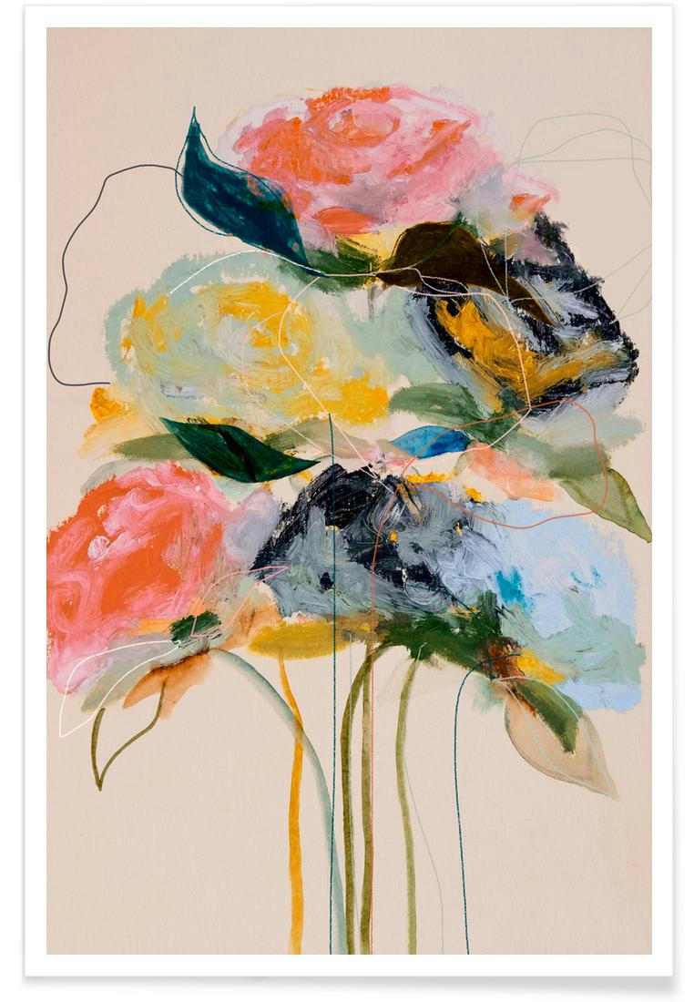 BLOOMSERIES CADMIUM - Affiche blanc ivoire & multicolore