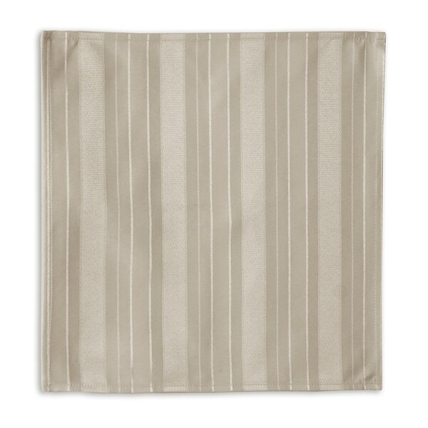 Elrene Denley Stripe Damask Fabric Set of 4 Napkins - 17" w x 17" l