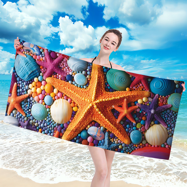 Ręcznik kąpielowy plażowy 100x180 Rozgwiazda