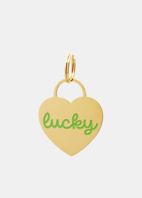 Medagliette cuore stampa Lucky